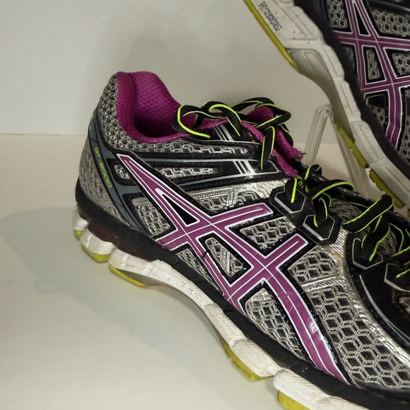 Asics Men’s Gray and Purple Athletic Shoes - Size 10